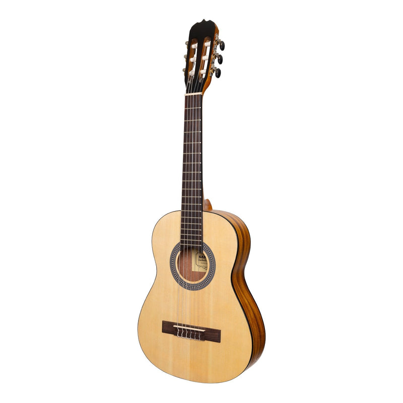SC-34-SK-Sanchez 1/2 Size Student Classical Guitar (Spruce/Koa)-Living Music