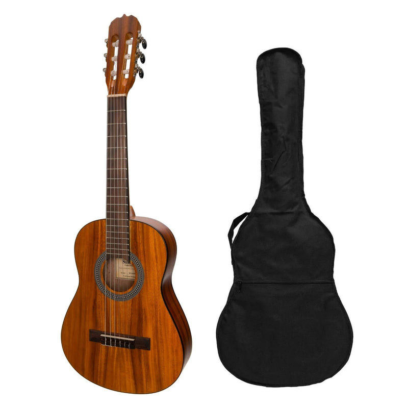 SS-C34-KOA-Sanchez 1/2 Size Student Classical Guitar with Gig Bag (Koa)-Living Music