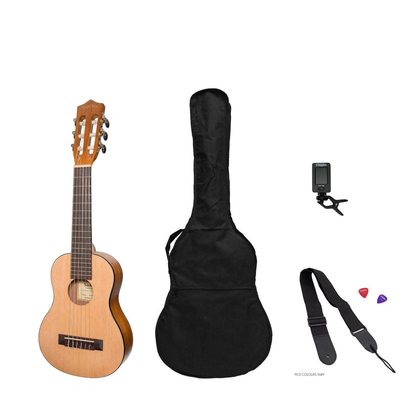 SP-C30-SA-Sanchez 1/4 Size Student Classical Guitar Pack (Spruce/Acacia)-Living Music