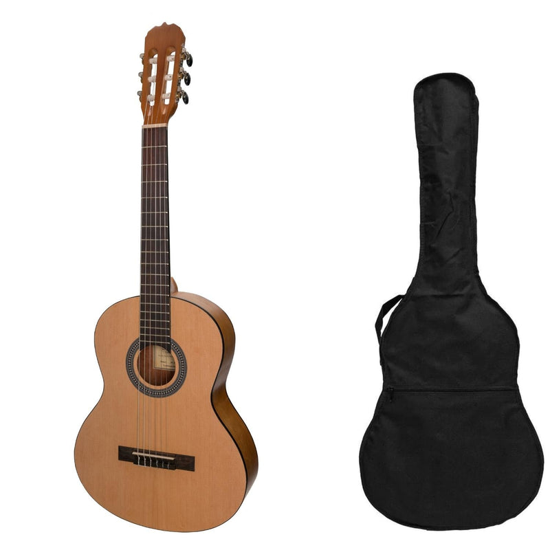 SS-C36-SA-Sanchez 3/4 Size Student Classical Guitar Gig Bag (Spruce/Acacia)-Living Music