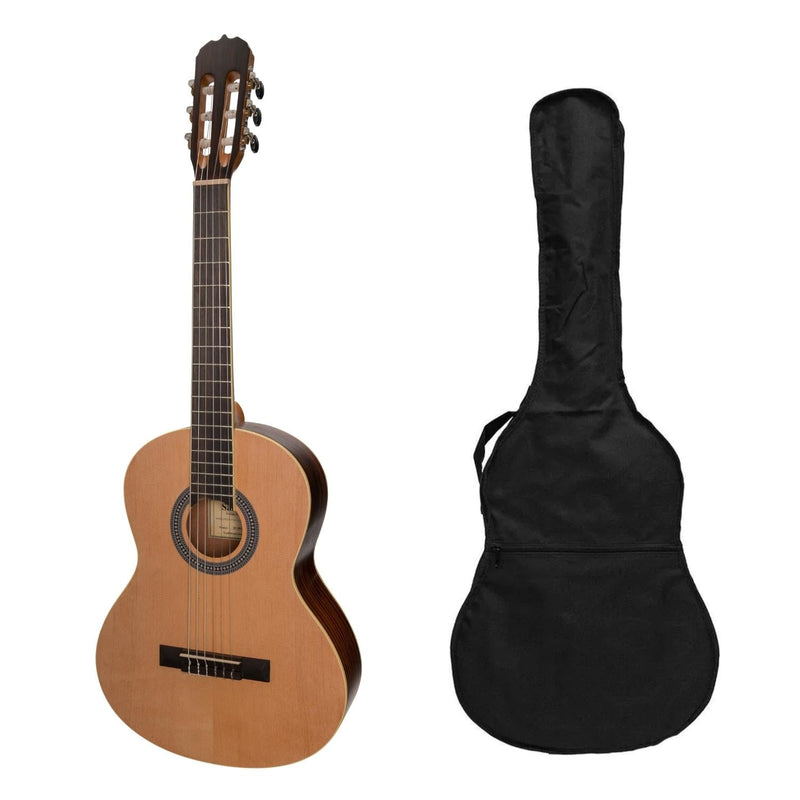 SS-C36-SR-Sanchez 3/4 Size Student Classical Guitar Gig Bag (Spruce/Rosewood)-Living Music