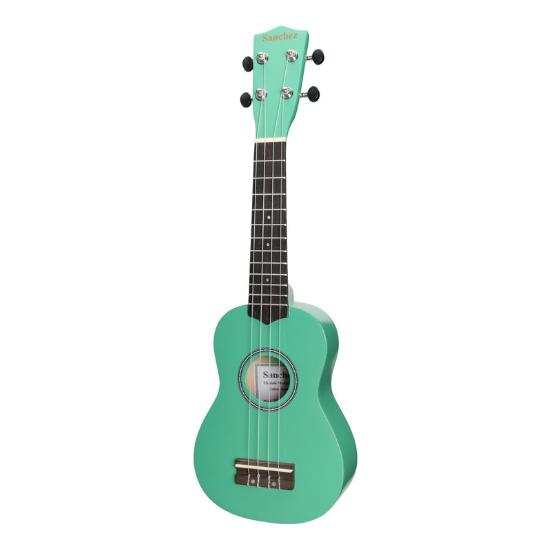 SU-C20-GR-Sanchez 'Colour Series' Soprano Ukulele (Green)-Living Music