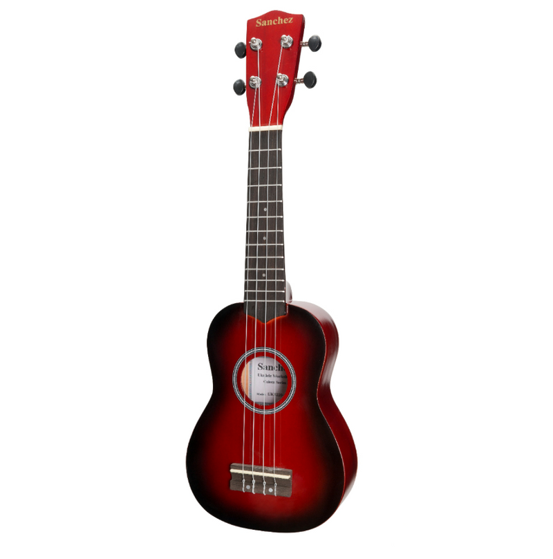 SU-CB20-RD-Sanchez 'Colourburst Series' Soprano Ukulele (Redburst)-Living Music