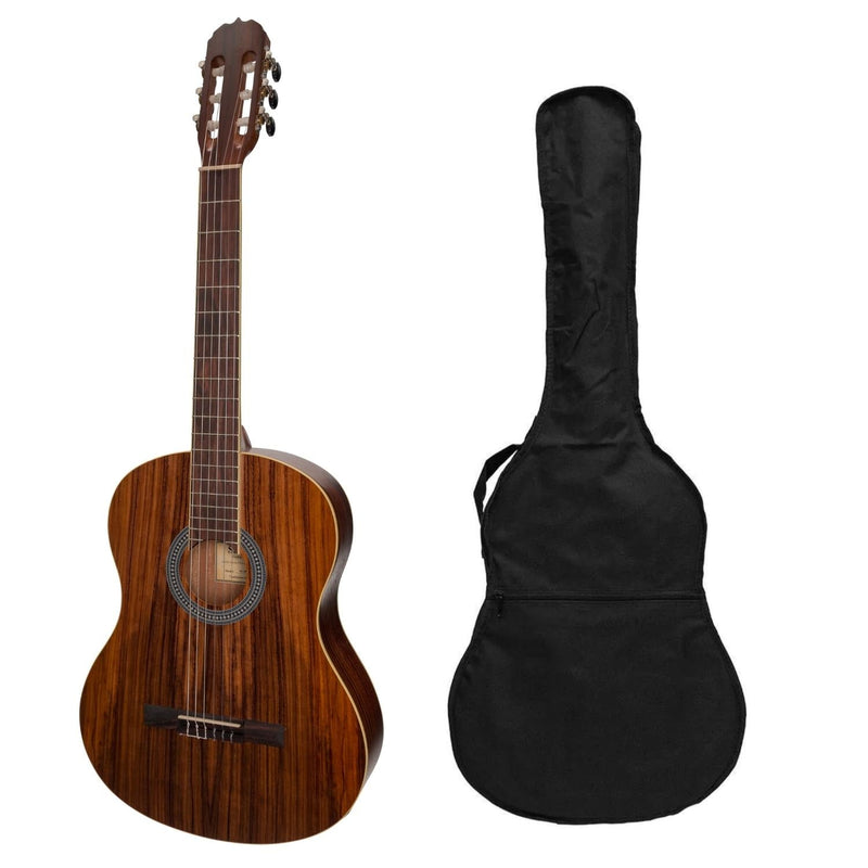 SS-C39ET-RWD-Sanchez Full Size Student Acoustic-Electric Classical Guitar with Pickup and Gig Bag (Rosewood)-Living Music