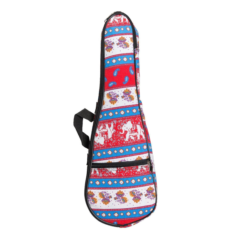 SUB-S21-A-Sanchez Padded Soprano Ukulele Gig Bag (Elephants)-Living Music