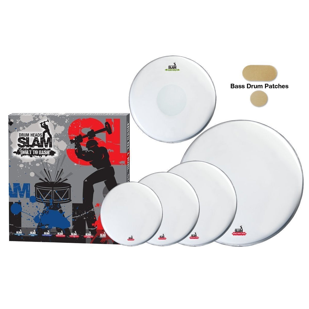 SDHP-2PCT-F-Slam 2-Ply Coated Drum Head Pack (10"T/12"T/14"T/14"S/20"BD)-Living Music