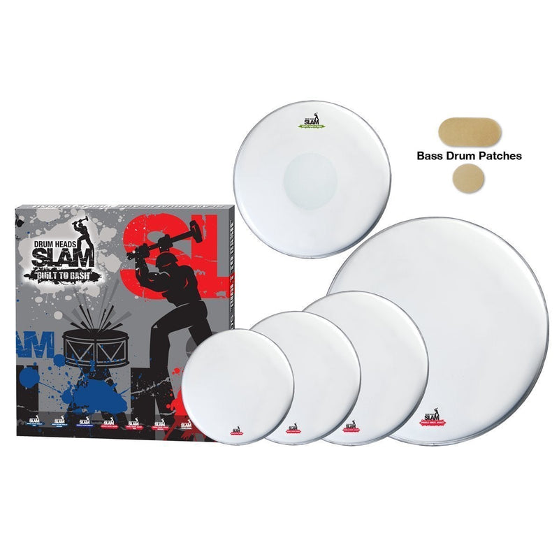 -Slam 2-Ply Coated Drum Head Pack (12"T/13"T/16"T/14"S/22"BD)-Living Music