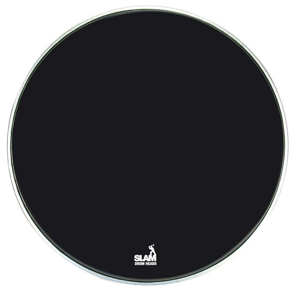 SDH-RB18BD-BLK-Slam Black Front Bass Drum Head (18")-Living Music