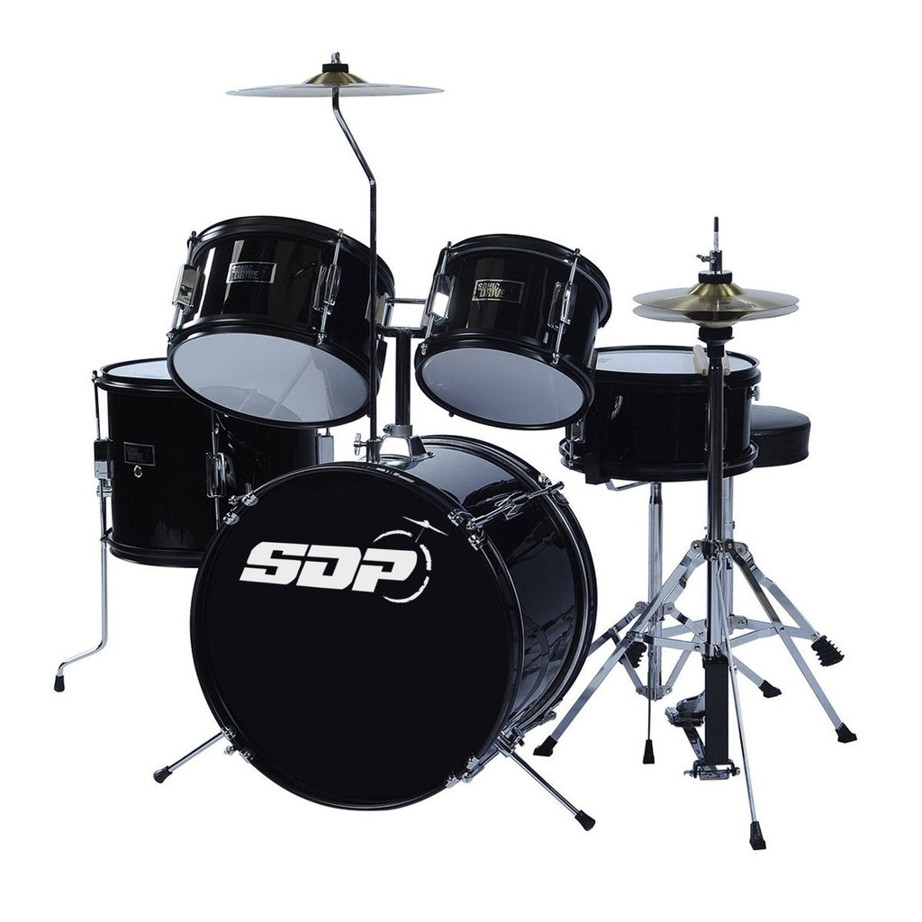 SDJ-40-BLK-Sonic Drive 5-Piece Junior Drum Kit (Black)-Living Music