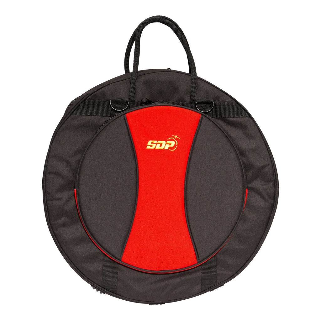 SDP-CB-2-Sonic Drive Deluxe Cymbal Bag (Black with Red)-Living Music