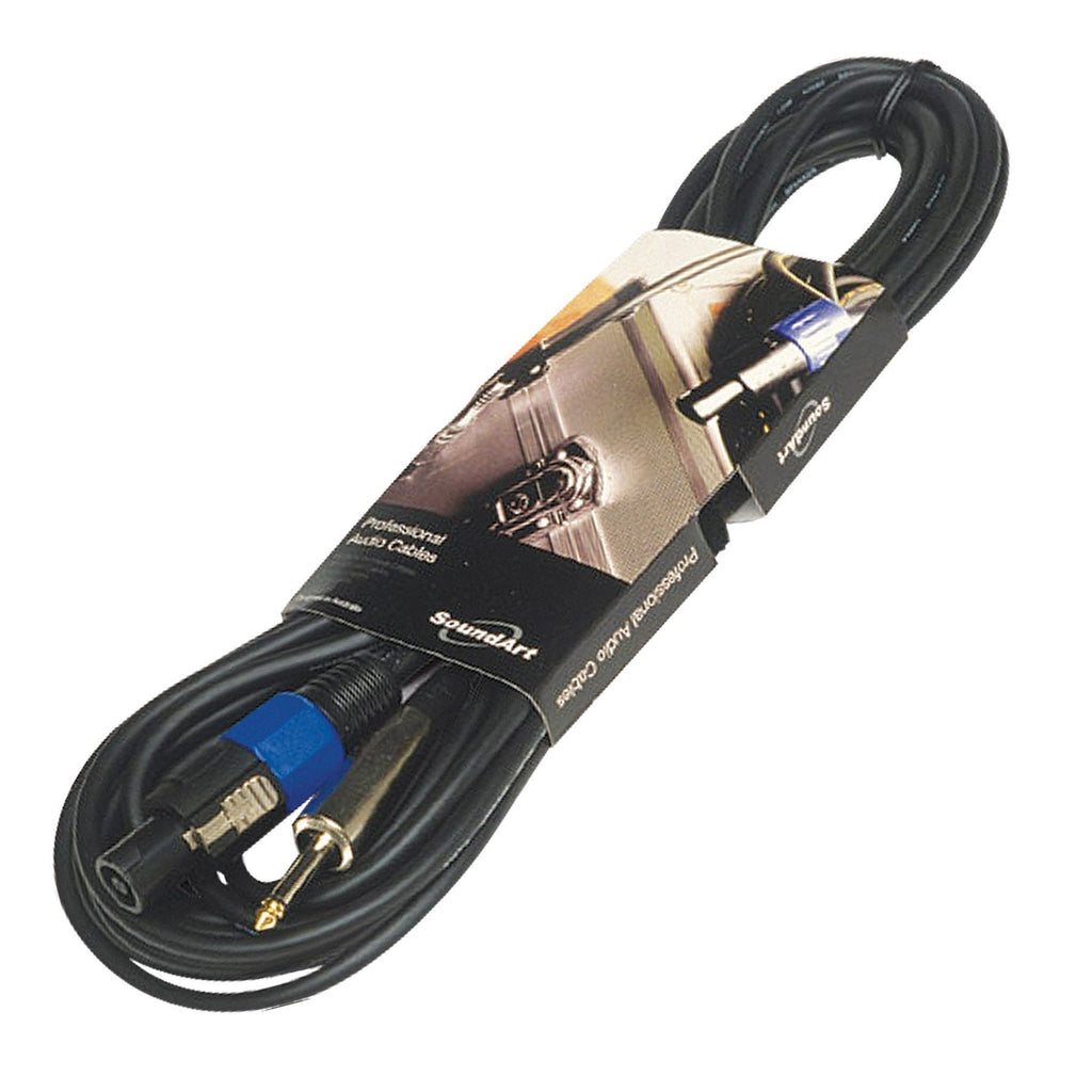 SSC-44L-BLK-SoundArt Speaker Cable with Speakon to Jack Connectors (15m)-Living Music