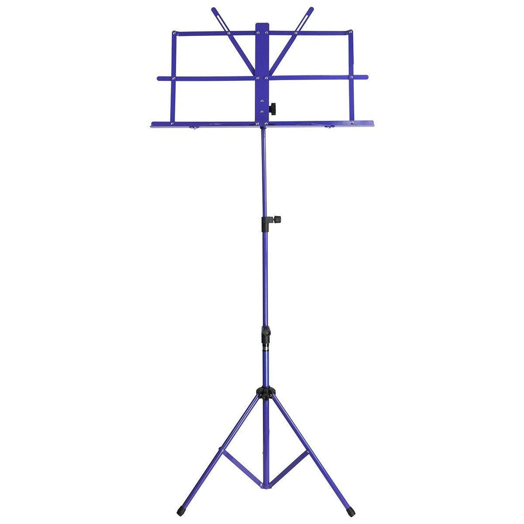 MU-16A-BL-SoundArt Traditional Folding Music Stand (Blue)-Living Music