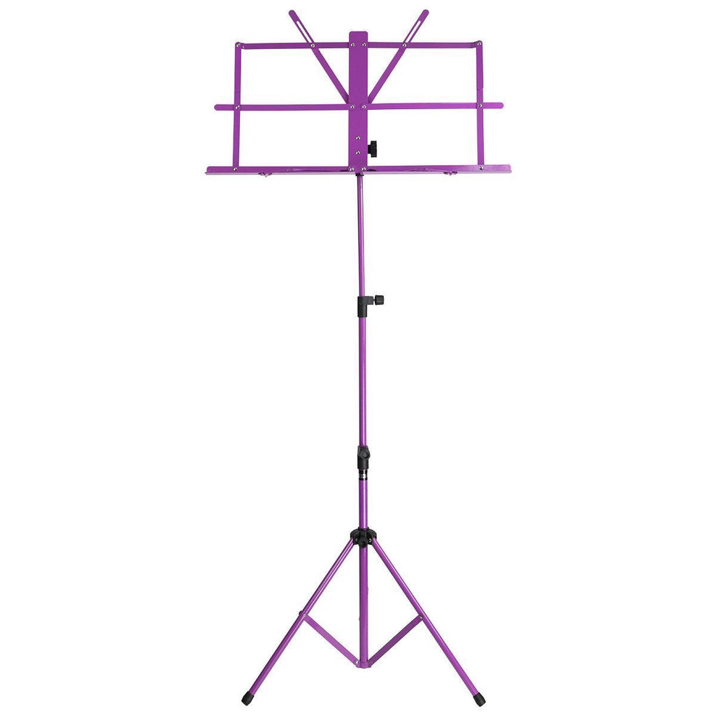 MU-16A-PUR-SoundArt Traditional Folding Music Stand (Purple)-Living Music