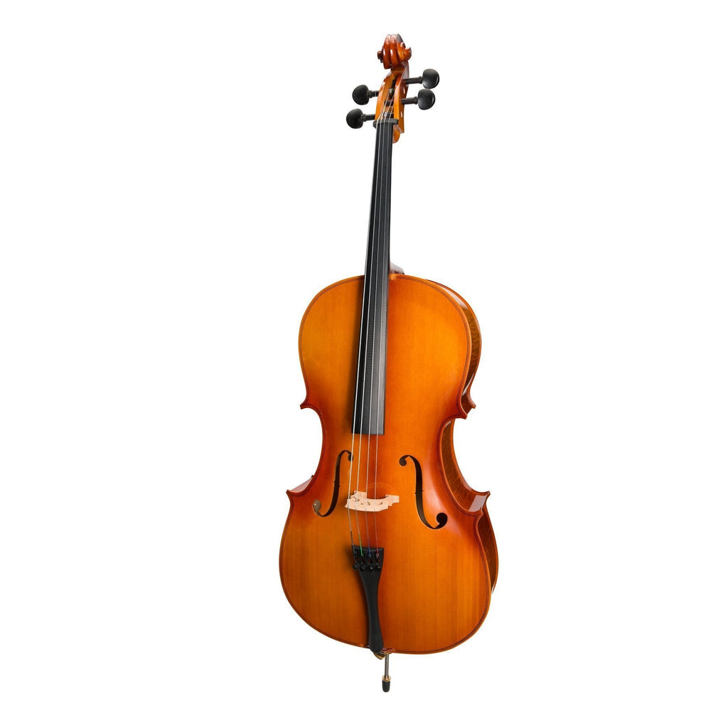 KSO-CE295(1/2)-NGL-Steinhoff 1/2 Size Solid Top Student Cello Set (Natural Gloss)-Living Music