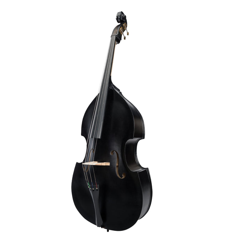 KSO-DB28(3/4)-BLK-Steinhoff 3/4 Size Student Double Bass Set (Black)-Living Music