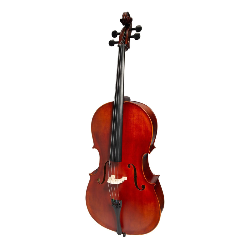 KSO-CE29(4/4)-ANT-Steinhoff Full Size Student Cello Set (Antique Finish)-Living Music