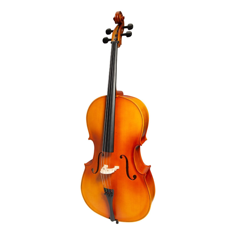 KSO-CE29(4/4)-NST-Steinhoff Full Size Student Cello Set (Natural Satin)-Living Music