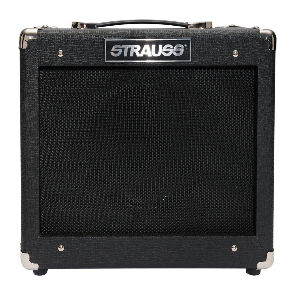 SLA-25RG-BLK-Strauss 'Legacy' 25 Watt Combo Solid State Guitar Amplifier (Black)-Living Music