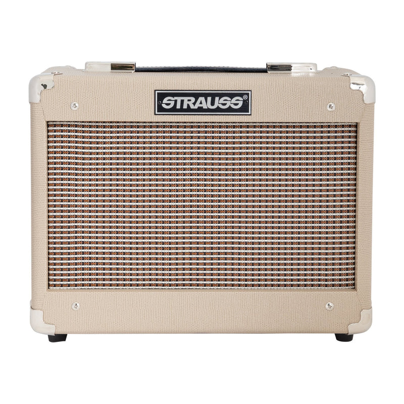-Strauss SM-T5 5 Watt Combo Valve Amplifier (Cream)-Living Music