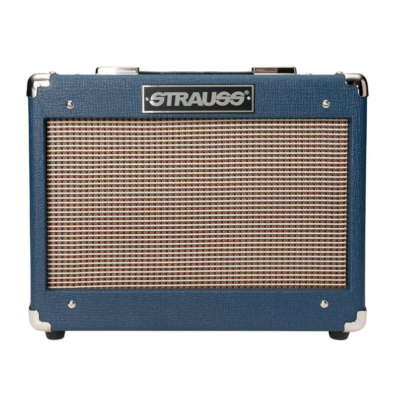 -Strauss SVT-10 10 Watt Combo Valve Amplifier (Blue)-Living Music