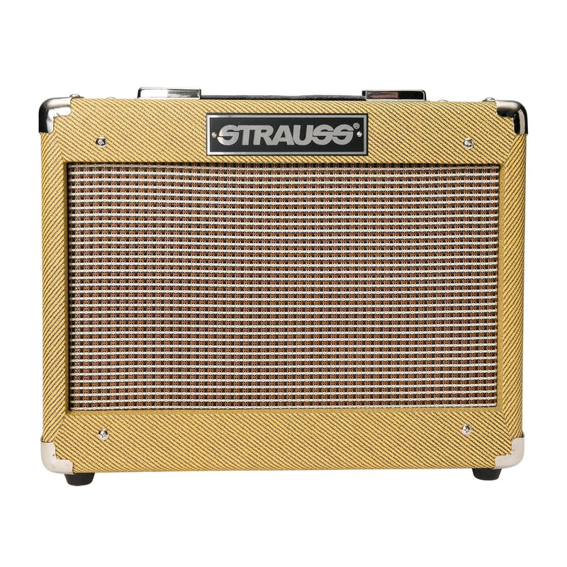 -Strauss SVT-10 10 Watt Combo Valve Amplifier (Tweed)-Living Music