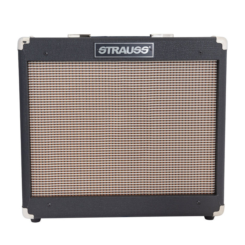 -Strauss SVT-15R 15 Watt Combo Valve Amplifier with Reverb (Black)-Living Music
