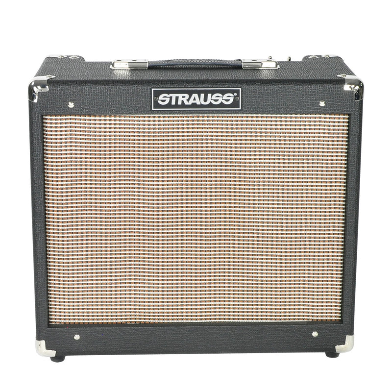 -Strauss SVT-20R 20 Watt Combo Valve Amplifier with Reverb (Black)-Living Music