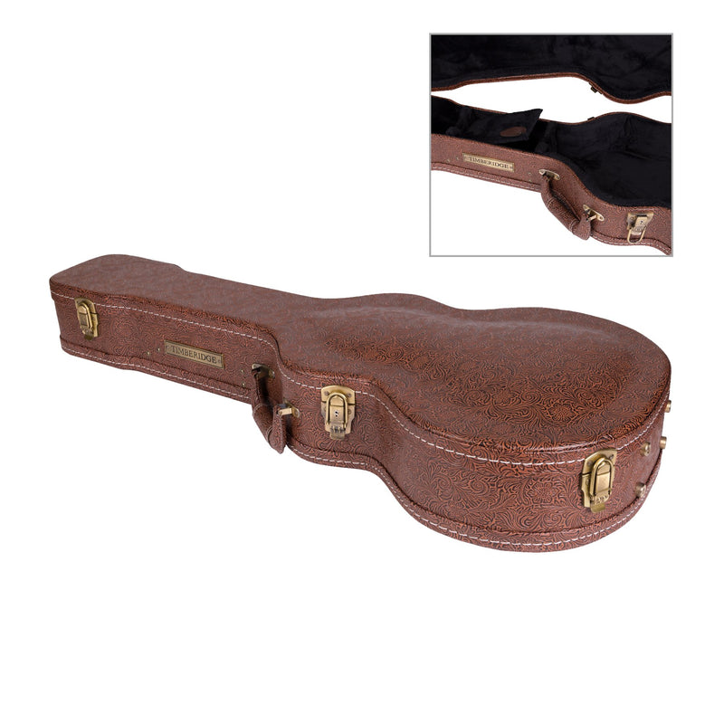 -Timberidge 'Messenger Series' Solid Mahogany Top TS-Mini Acoustic-Electric Guitar (Natural Satin)-Living Music