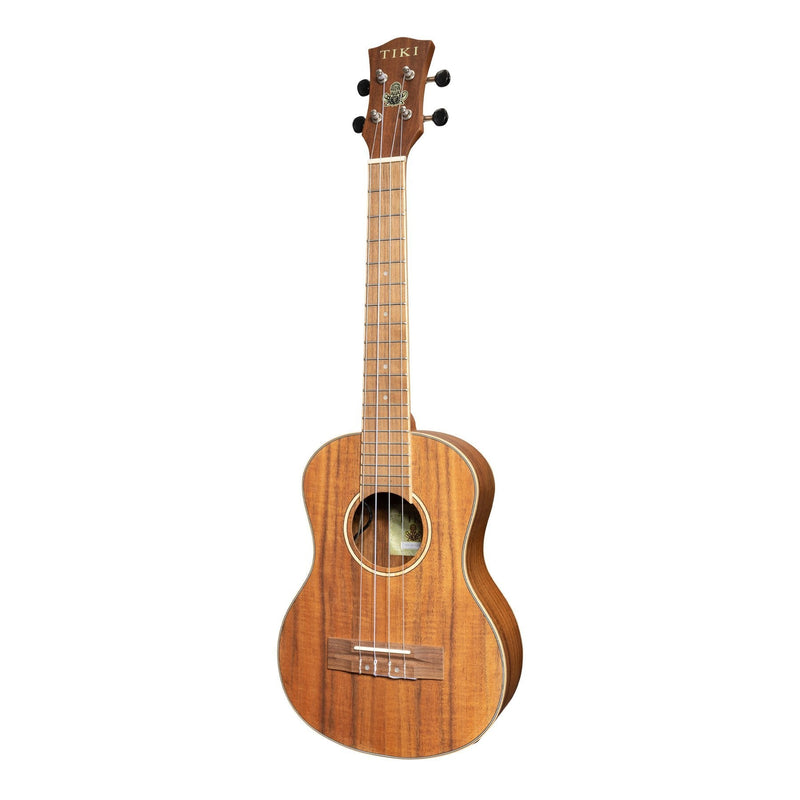 TKT-3P-NST-Tiki '3 Series' Koa Electric Tenor Ukulele with Gig Bag (Natural Satin)-Living Music