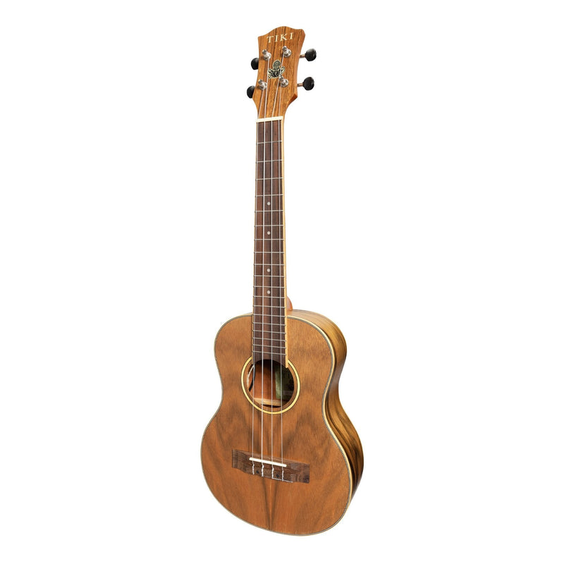 -Tiki '4 Series' Daowood Electric Tenor Ukulele with Gig Bag (Natural Satin)-Living Music