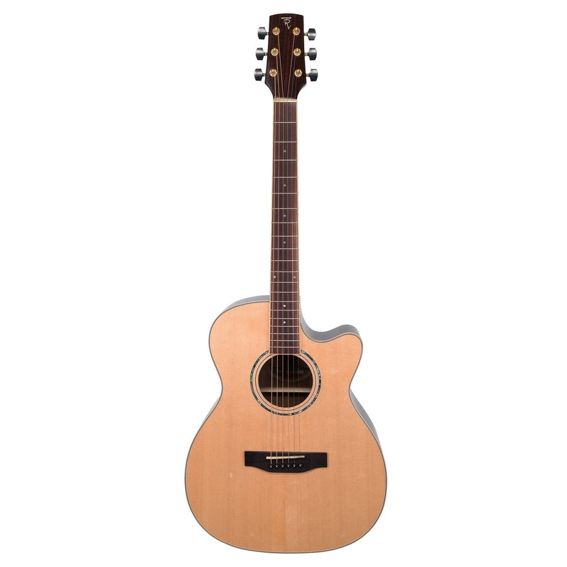 TRFC-3-NGL-Timberidge '3 Series' Spruce Solid Top Acoustic-Electric Small Body Cutaway Guitar (Natural Gloss)-Living Music