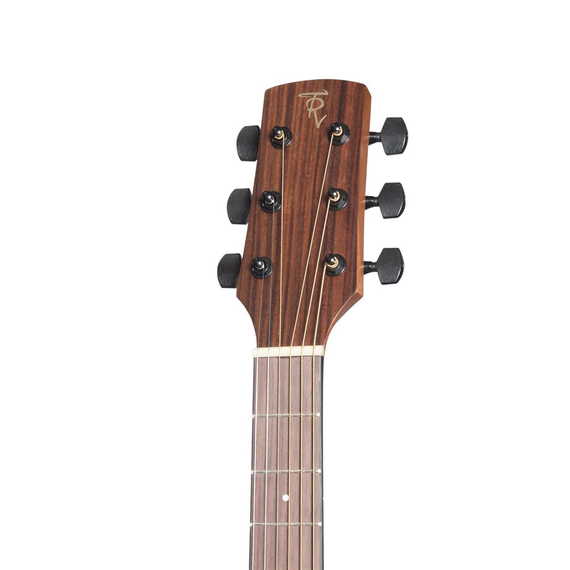 TRT-MML-NST-Timberidge 'Messenger Series' Left Handed Solid Mahogany Top Acoustic-Electric TS-Mini Guitar (Natural Satin)-Living Music