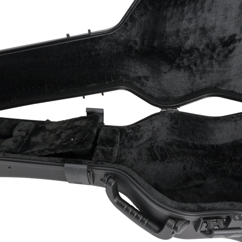 -XHL 3001 Weather-Sealed Small Body Acoustic Guitar Travel Hard Case (Black)-Living Music