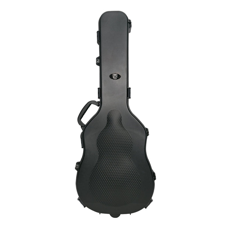 XHL-3002A-BLK-XHL 3002A Weather-Sealed Dreadnought Acoustic Guitar Travel Hard Case (Black)-Living Music