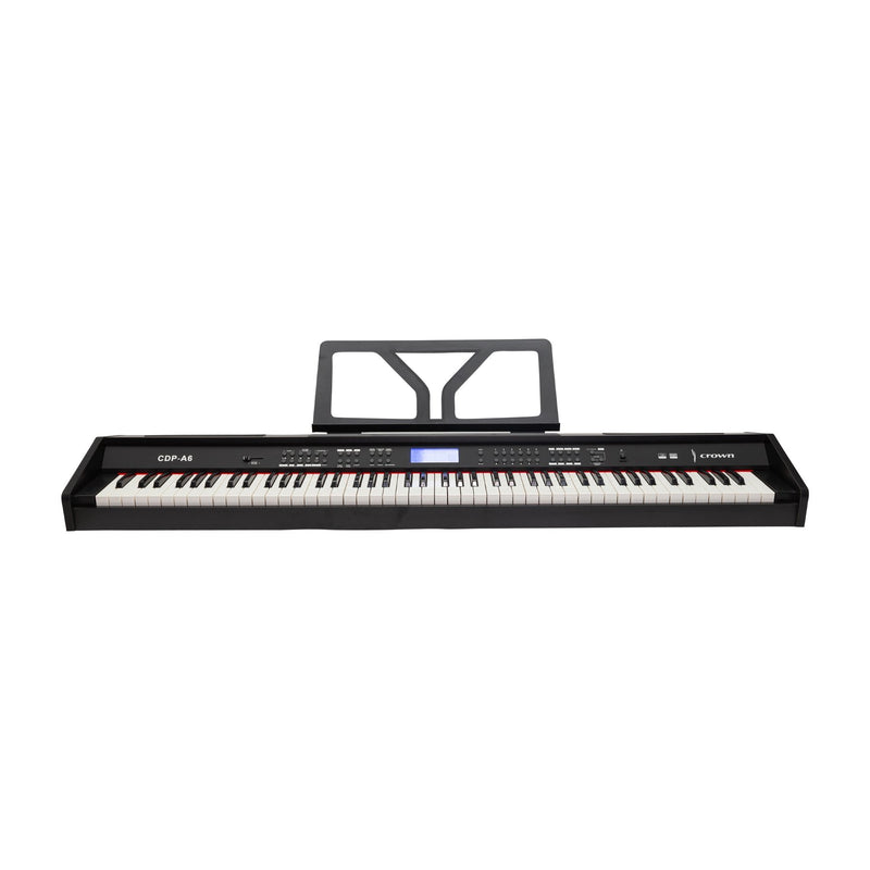 -Crown A6 88-Key Touch Responsive Digital Piano (Black)-Living Music