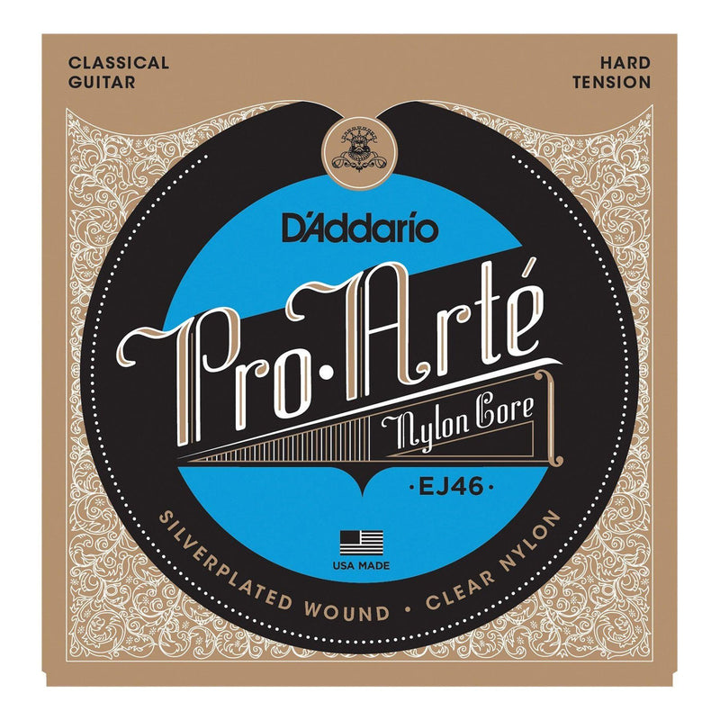 EJ46-D'Addario EJ46 Pro-Arte Classical Guitar Strings (Hard Tension)-Living Music