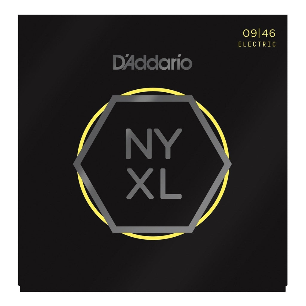 NYXL0946-D'Addario NYXL0946 Super Light Top/Regular Bottom Electric Guitar Strings (9-46)-Living Music