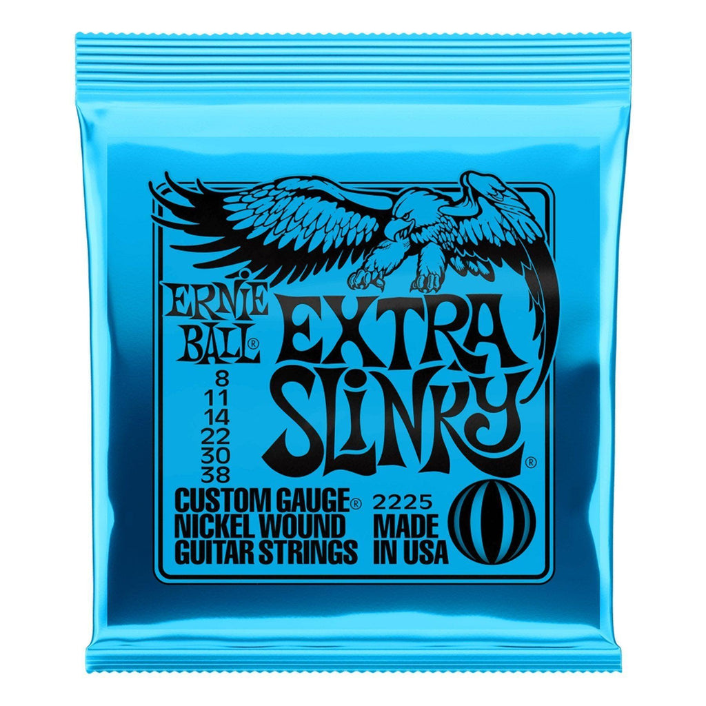 2225-Ernie Ball 2225 Extra Slinky Nickel Wound Electric Guitar Strings (8-38)-Living Music