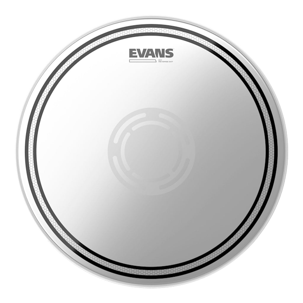 B14EC1RD-Evans 'EC1' Single Ply Frosted Reverse Dot Drum Head (14")-Living Music