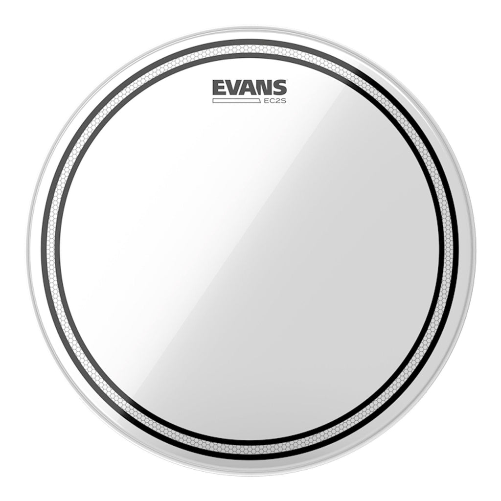 TT12EC2S-Evans 'EC2S' 2-Ply Clear Drum Head (12")-Living Music