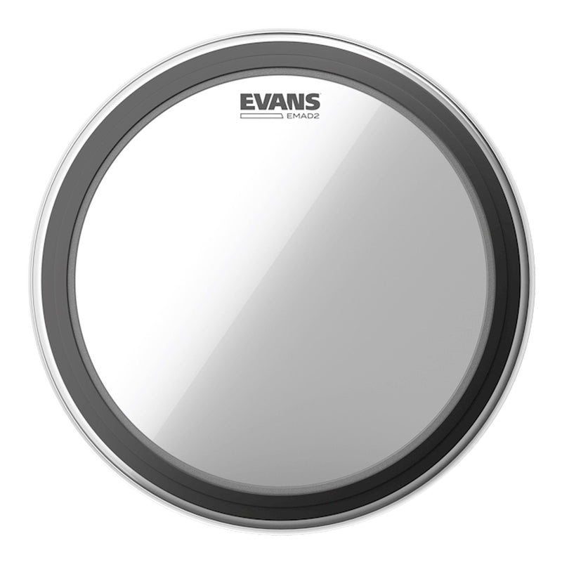 BD22EMAD2-Evans 'EMAD2' 2-Ply Clear Bass Drum Head (22")-Living Music