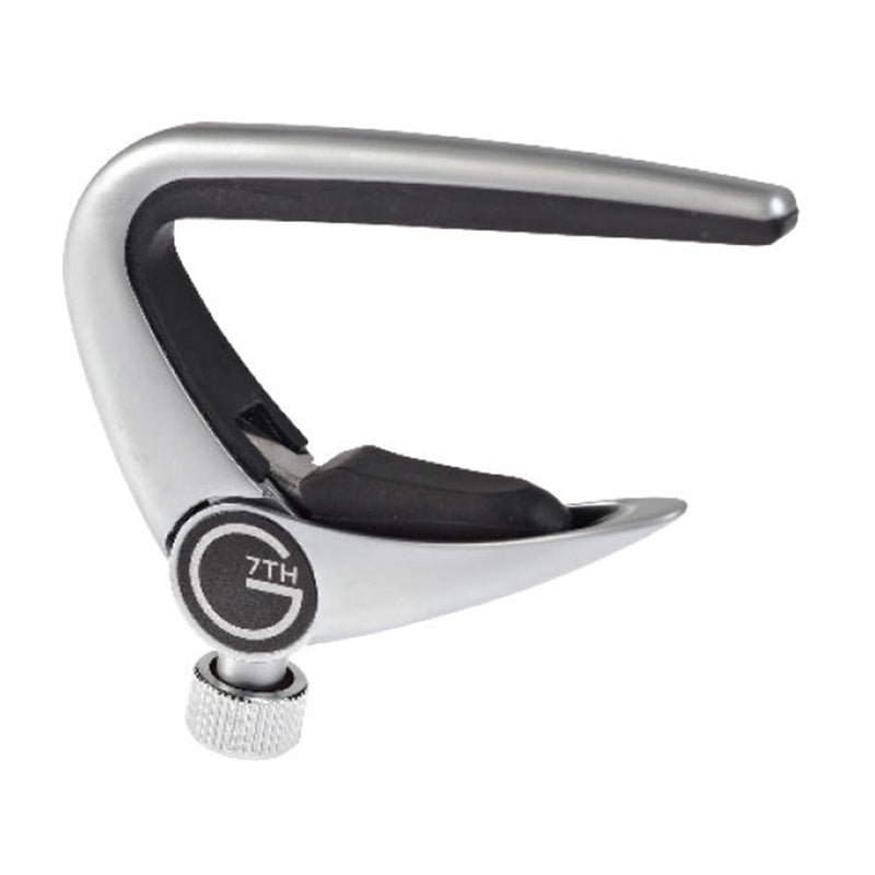 G7NPC-G7th 'Newport' Classical Guitar Capo (Silver)-Living Music