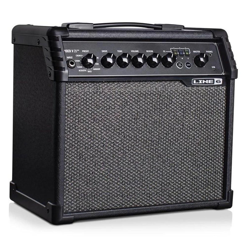 -Line 6 'Spider V20 MkII' 20 Watt Modelling Combo Solid State Amplifier-Living Music