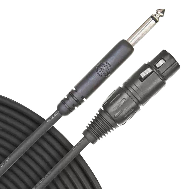 PW-CGMIC-25-Planet Waves 'Classic Series' Unbalanced XLR Female to 1/4" Jack Microphone Cable (7.6m)-Living Music