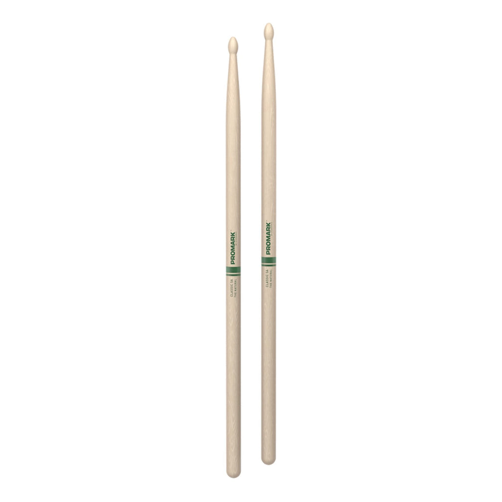 TXR5AW-Promark Classic 5A Natural Hickory Wood Tip Drumsticks-Living Music