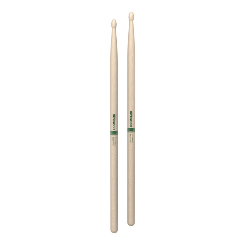 TXR5BW-Promark Classic 5B Natural Hickory Wood Tip Drumsticks-Living Music