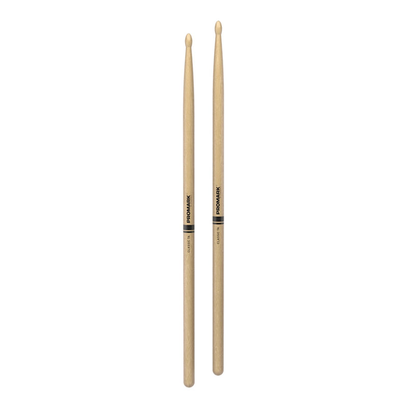 TX7AW-Promark Classic 7A Hickory Wood Tip Drumsticks-Living Music