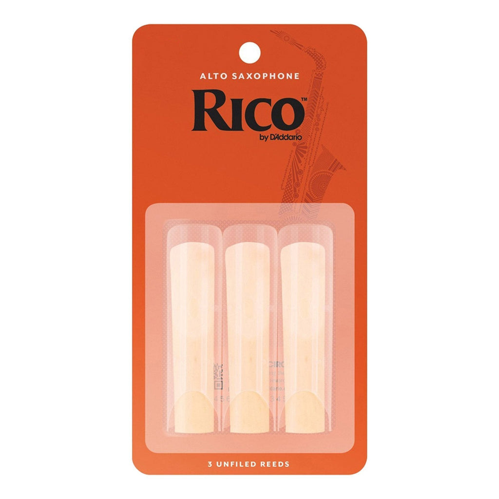 -Rico 3 Pack Alto Saxophone Reeds (Size 3)-Living Music