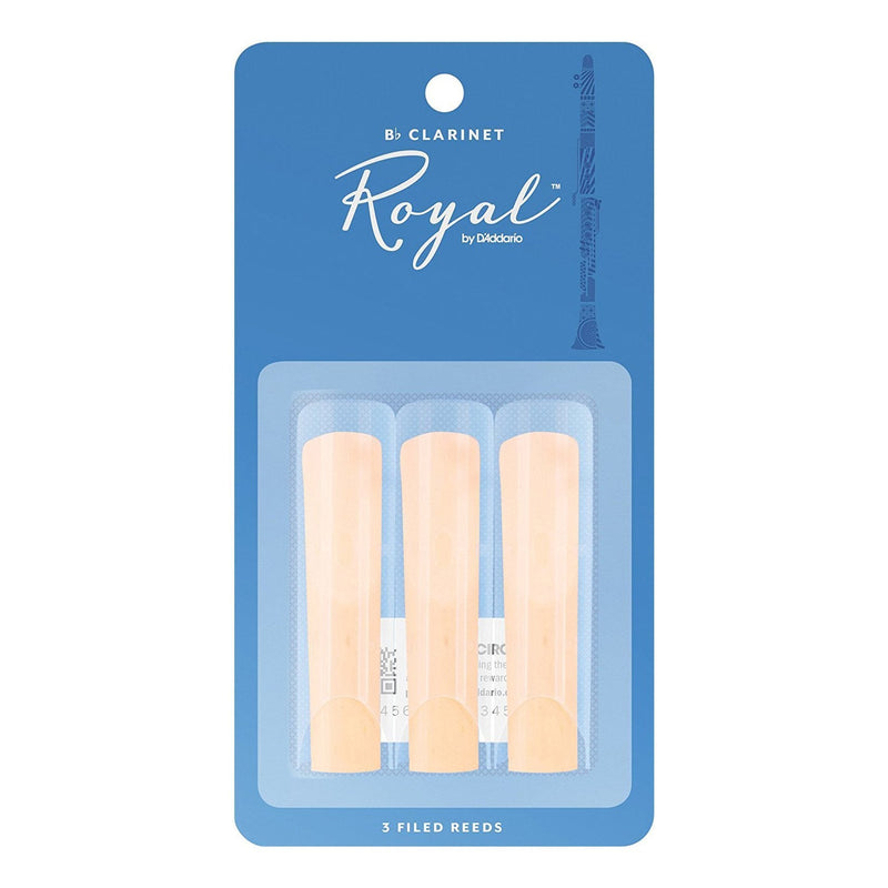 RCB0330-Rico Royal 3 Pack Bb Clarinet Reeds (Size 3)-Living Music
