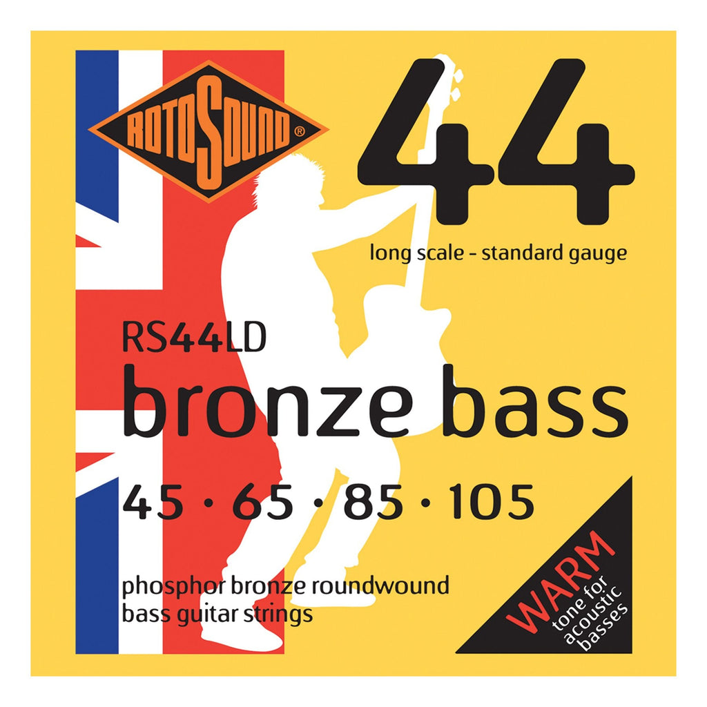 RS44LD-Rotosound RS44LD Phosphor Bronze Acoustic Bass Guitar Strings (45-105)-Living Music